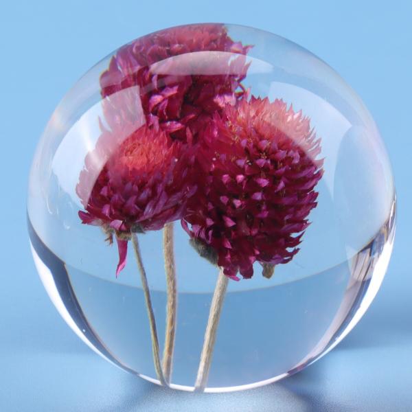 Шарик смолы цветка подарка дела, кристаллический акриловый вес бумаги