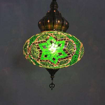 Turkish Lamp Colorful Glass Pendent Light E14 Warm White Bedroom Bar Corridor Balcony Light(WH-DC-17)
