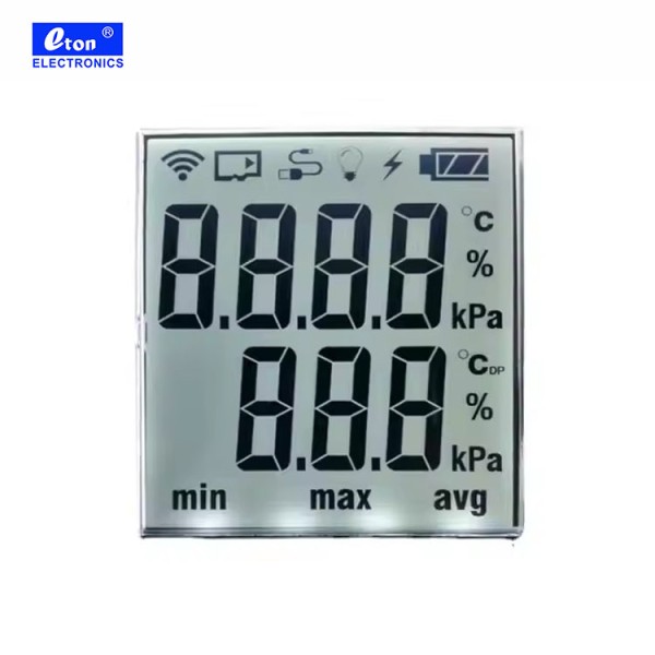 Customizable Manufacturer's LCD Display HTN Text Segment Air Conditioning Thermostat with Broken Code Screen