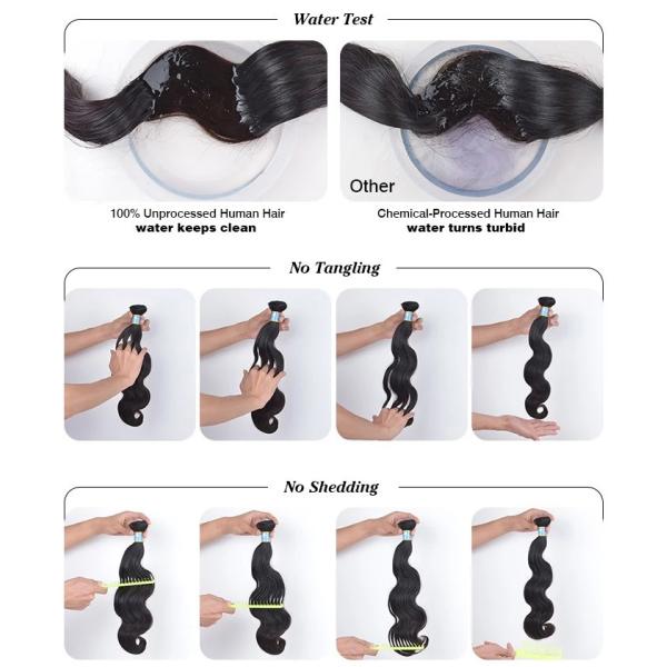 100% Natural Virgin Full Lace Human Hair Wigs Silky Straight Wave 6 - 32 Inch