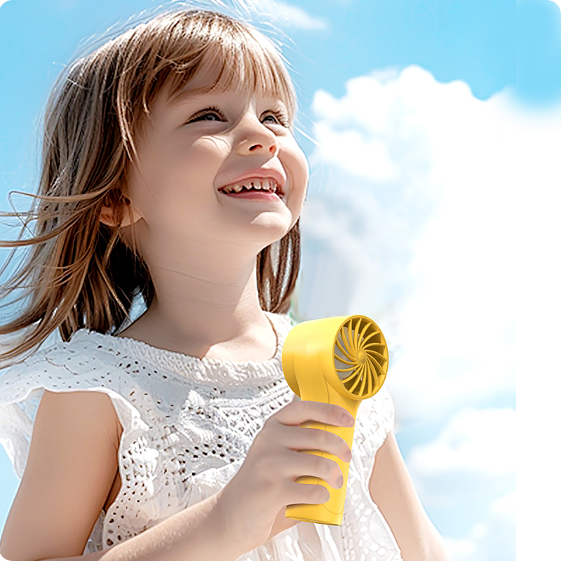 Rechargeable Kids-Safe Design Quiet Cute Cartoon Pig/Cat/Chicken Kids Handheld Fan with 1200mAh Battery