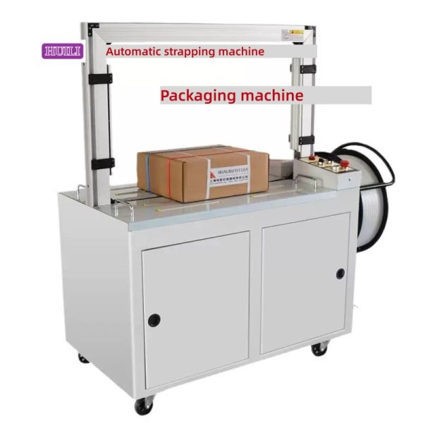 Automatic strapping machine for 5-12mm PP PET strapping belt high-speed packaging machine