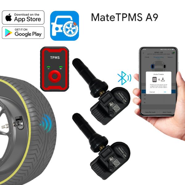 Snap In Rubber Valve Programmable TPMS Sensors Replacement Waterproof Rating