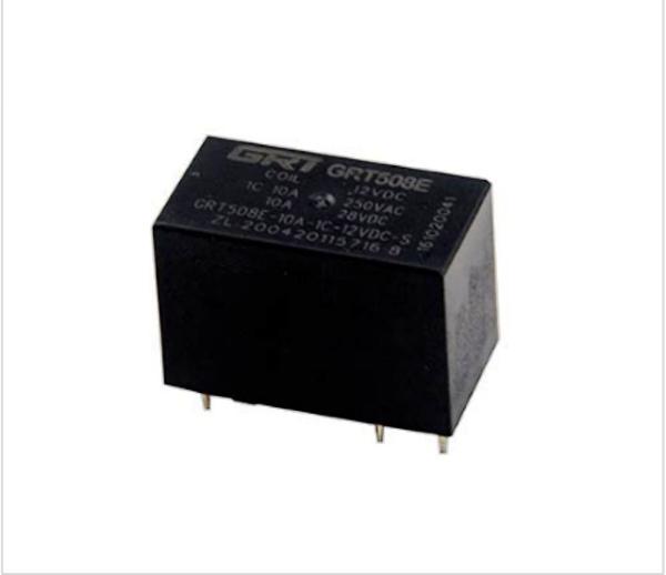 AgSnO2 Double Coil PCB Relay , 5A Two Sets * Contact Switching Capability PCB Mount Relay