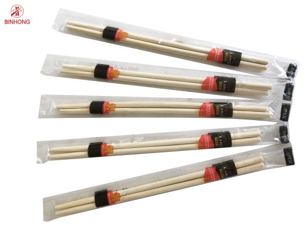 Baguettes en bambou principales rondes de paquet d'OPP 20cm/23cm