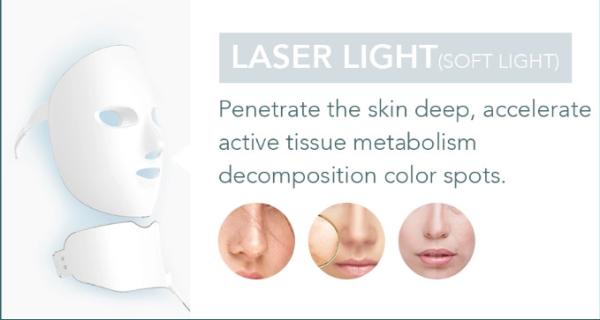 ABS OEM ODM Facial LED Mask Skin Wrinkle Removal