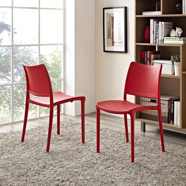 Moden Design Dining Room Furniture Full PP Plastic Dining Chair Low Price