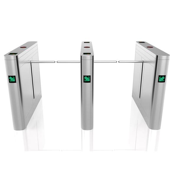 SS304 Stainless Steel Optical Drop Arm Turnstile with 24V BLDC Motor and 30 Person/Minute Flow Rate