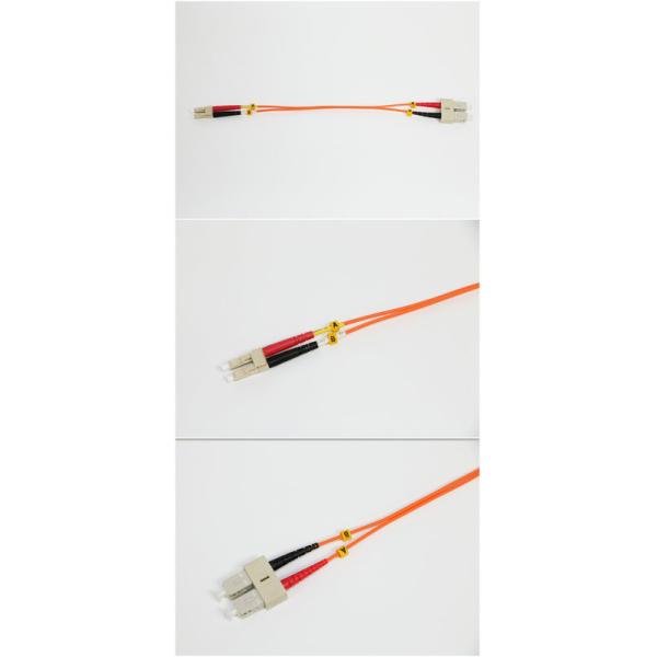 LC-SC Multimode Fiber Patch Cable Optical Fiber Jumper 2mm Orange Duplex Jacket 3M