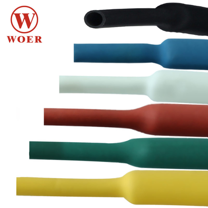 Purple Heat Shrink Insulation Tube 2x PE 6mm Fire Resistant