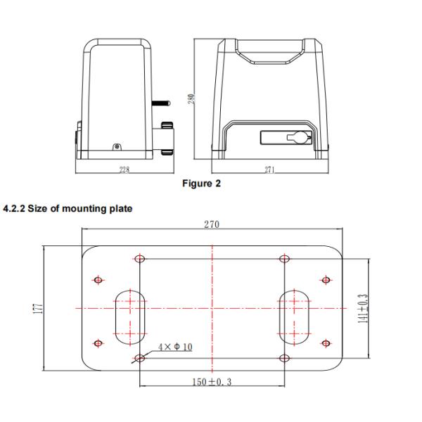 Кнопка AC110V 1000KG оператора сползая ворот предохранения от перегрузки одиночная