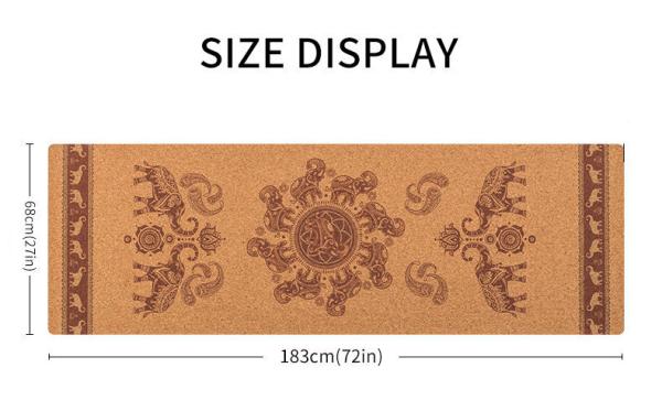 Luxury eco friendly custom non slip foldable outdoor 3 mm pilates exercise natural rubber cork yoga mat