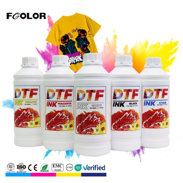 DTF 1000ml White Ink Fluorescent Dtf Pigment Ink For Epson XP600 I3200 L1800 L8050 TX800