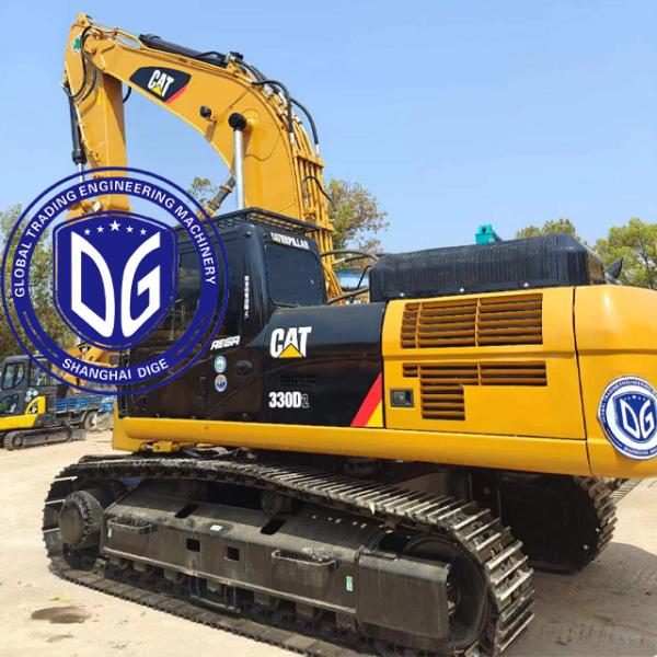 Catégorie 330D 30 tonnes Excavateur hydraulique Caterpillar d'occasion Nouveau modèle et faible consommation de carburant
