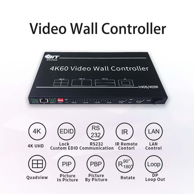 BIT-VWC-409R HDMI 4k TV видеостенный контроллер / видеостенный микшерный процессорный контроллер