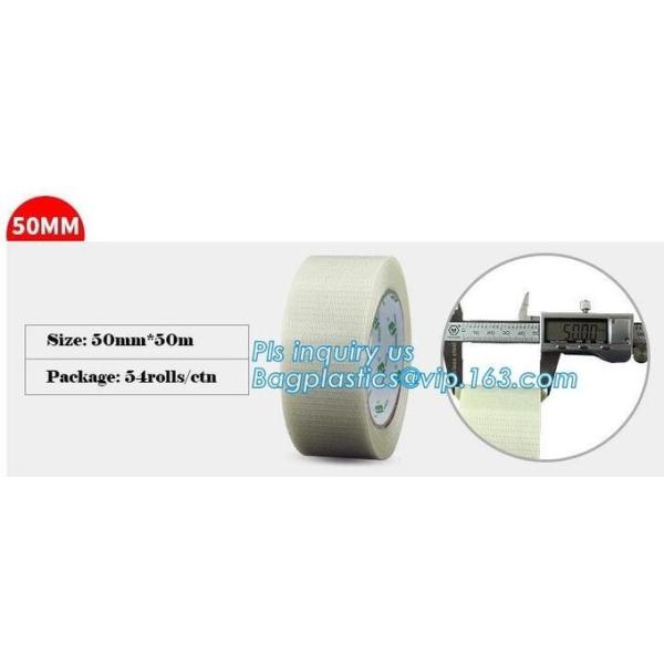 Drywall Mono Line Fiberglass Labelh Mounting Tape Bi-Directional Filament woven coated Fiberglass Tape Joint Tape