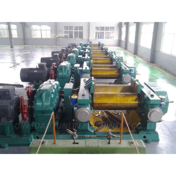 XKJ-450 Rubber Refining Machine / Two Roll Refiner for Waste Tire Recycling 