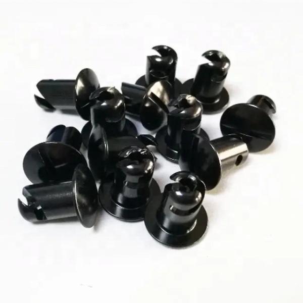 Universal 7/16 x.600 Quarta Volta Negra Dzus Stud Alumínio Fixação padrão OE NO. para ajuste universal e durabilidade