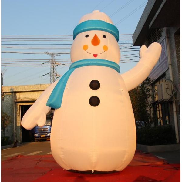 Украшения рождества ткани 8OZ раздувные/снеговик крупного плана на зима