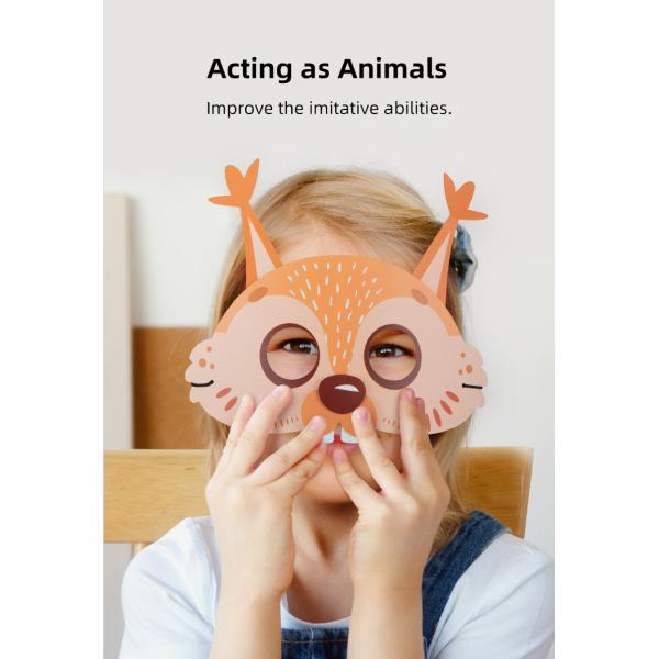 Ремесла искусств животной форменной маски бумажные для малышей Preshcoolers одевают Cosplay