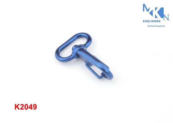 Decorative Metal Swivel Clasps 9mm , Metal Bag Accessories Swivel Clips For Handbags