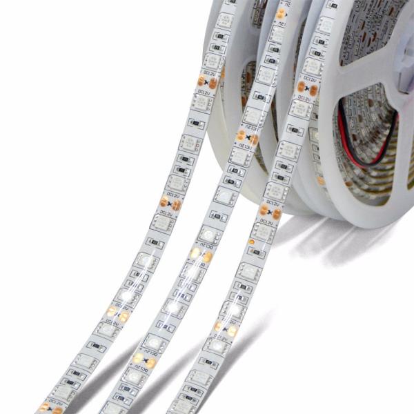 O sensor de movimento solar esperto ilumina exterior, C.C. 24V das luzes de tira do diodo emissor de luz do UL RGB 5050
