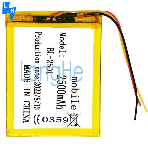Оригинальная литий-ионная батарея BL-25DI высокой емкости для мобильных телефонов для ITEL it1516 Tablet Pad