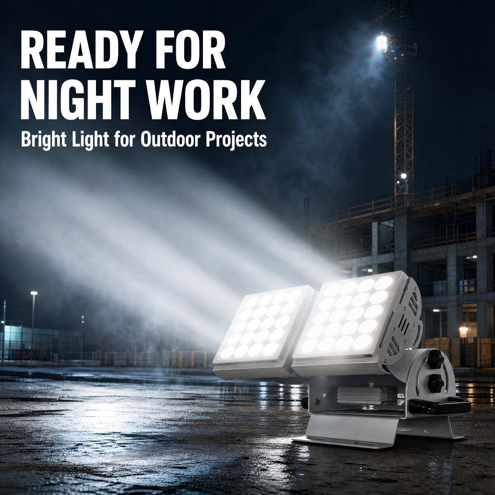 IP67 Waterproof LED Flood Lights DMX512 Control 108W 6500k CE ROHS For Residential Buildings
