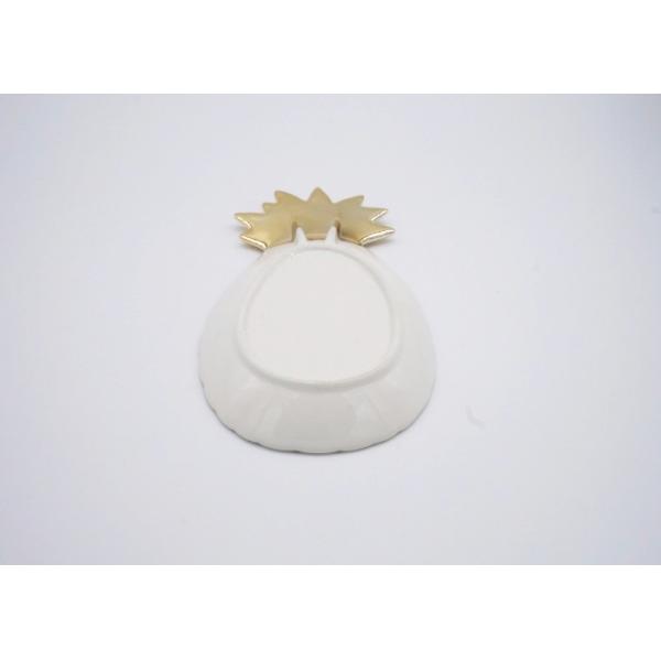 Gold Electroplated Pineapple Candy Dish , Customized Pineapple Party Plates