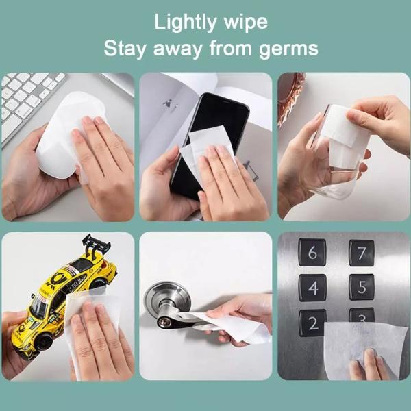 Portable Disinfection Wipes / Alcohol Free Cleaning Wipes Non Toxic Wipes