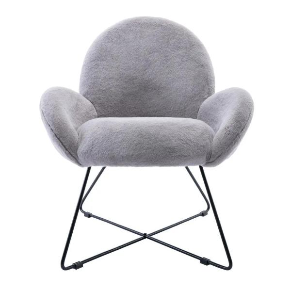 Practical Antiwear Velvet Dinning Room Chairs , Anti Scratch One Seater Sofa Chair