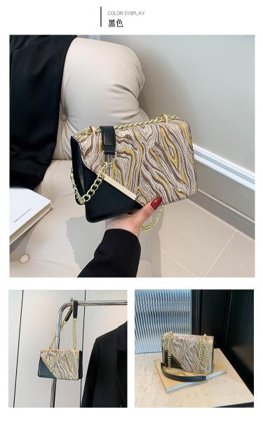 Bag women's new fashion small square bag wholesale niche simple retro quicksand everything single shoulder crossbody cha