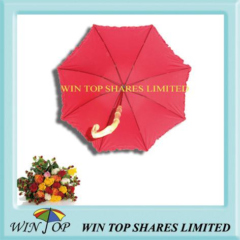 Genuine Bamboo Handle Ladies Umbrella