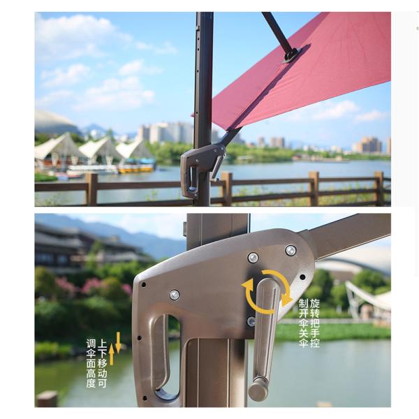 Manual Opening Outdoor Garden Patio Umbrella 1.4m 1.6m 1.8m2m 2.2m Durable
