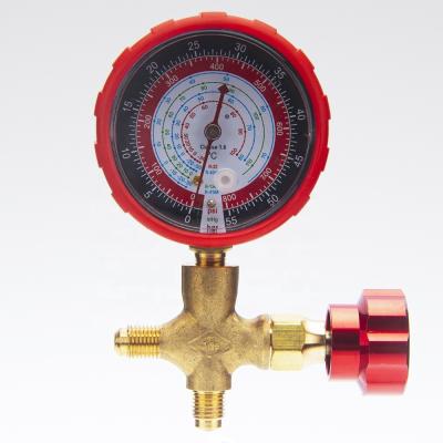70mm 55 Bar Manifold Pressure Gauge Brass Connection Stainless Steel Pressure Gauge