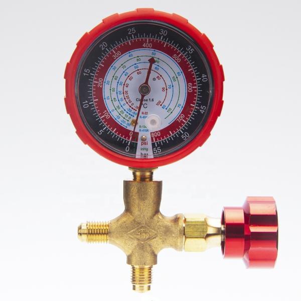 70mm 55 Bar Manifold Pressure Gauge Brass Connection Stainless Steel Pressure Gauge