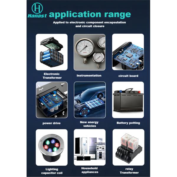 Electronic Rtv Silicone Potting Gel Compound Flexible Adhesive Waterproof Conductive