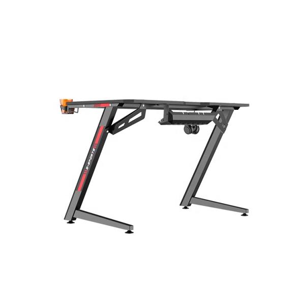 Customized Boutique Metal Flat Table Gaming Desk with Other Surface Material in Blue