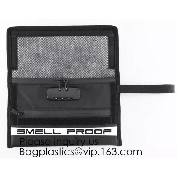 Discreet Smoke Smell Proof carbon lining Case with Combination Lock Premium Odor Smell Proof Bag, BAGEASE, BAGPLASTICS