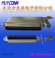 Conector da tomada de Centronic Amphenol RJ21 64 Pin Champ IDC com tampa de um Matel de 45 graus