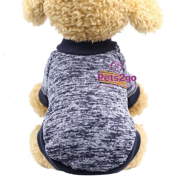Фокус моды на собаке одевает Knitwear собаки свитера мягкий сгущать теплых любимцев Pu зимы рубашки собак щенка нося одежды
