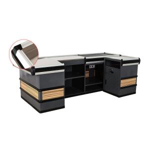 Удобный супермаркет Стальные кассы Стол из нержавеющей стали Кассир