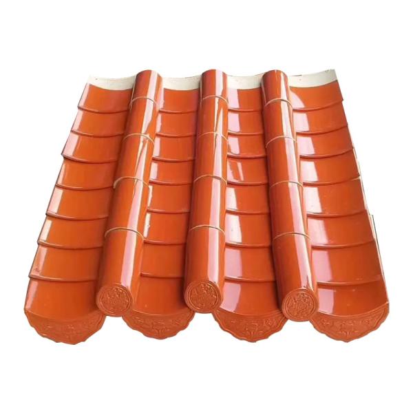 手作り の 中国 の 寺院 の 屋根 の タイル 本物 の 土 の 建築