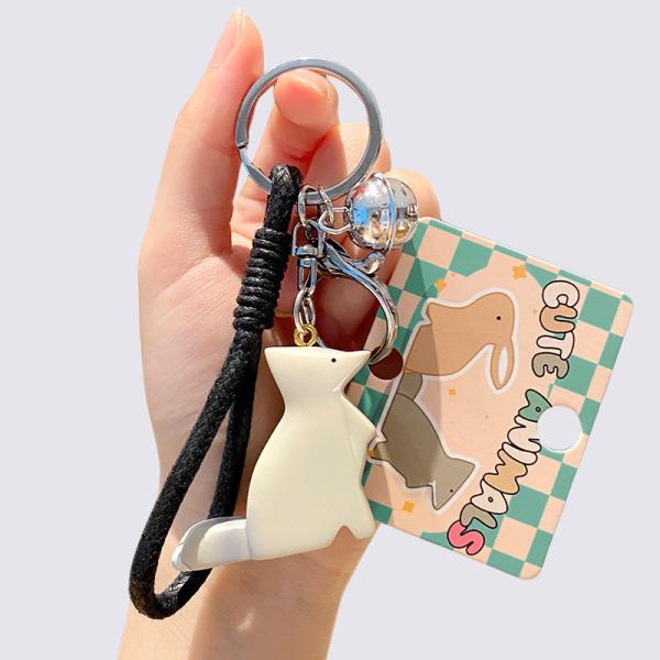 Милые кавайские аниме ключевые цепочки мягкие силиконовые ключевые цепочки аксессуары для женщин девушек рюкзак