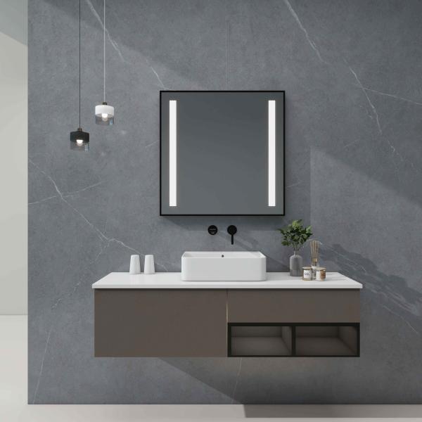 Smart LED Bathroom Mirror Light for Hotel Guest Rooms with Anti Fog Glass and Motion Sensor Brightness Adjustment