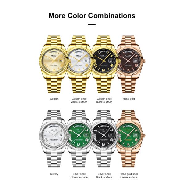 Waterproof Men's Quartz Watch With Butterfly Clasp