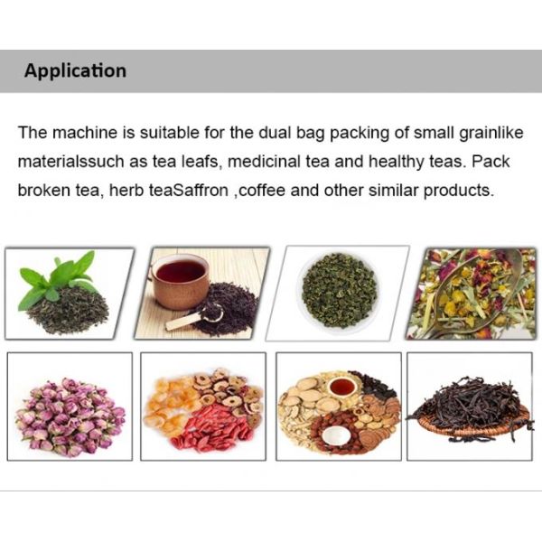 Automatic Tea Bag Packing Machine with PLC Control