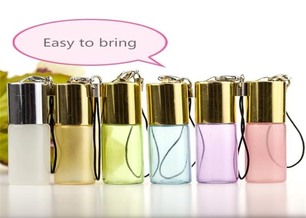 4ml 6ml 8ml 10ml Colored Glass Roller Ball Bottles Round / Cylindrical For Travel