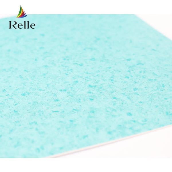 Hotel Blue Vinyl Flooring Roll PVC Sponge Heterogeneous Vinyl Anti Slip