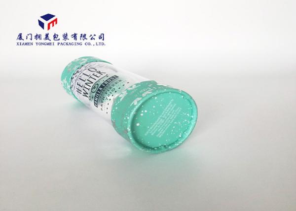 Stable Quality Plastic Cylinder Packaging Tubes With Colored Hard Paper Covers